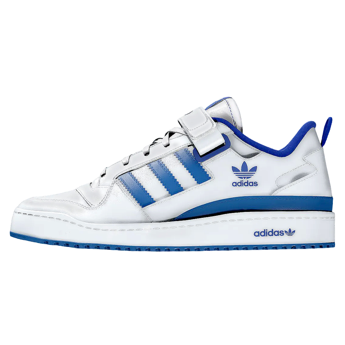 Adidas (Adidas) blue and white low-top board shoes