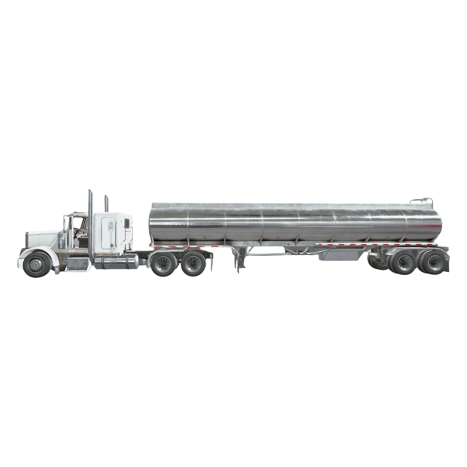 Flat-top semi-trailer tanker