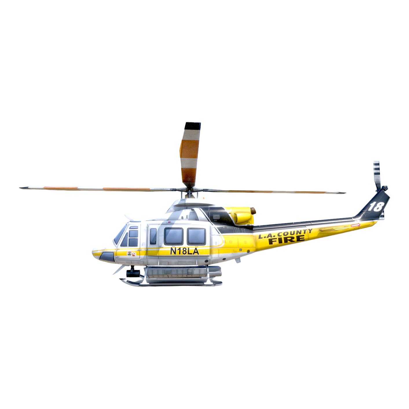 BELL 412 L.A. COUNTY FIRE MULTIPLE HELICOPTER