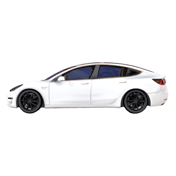 Tesla Model 3 electric car white