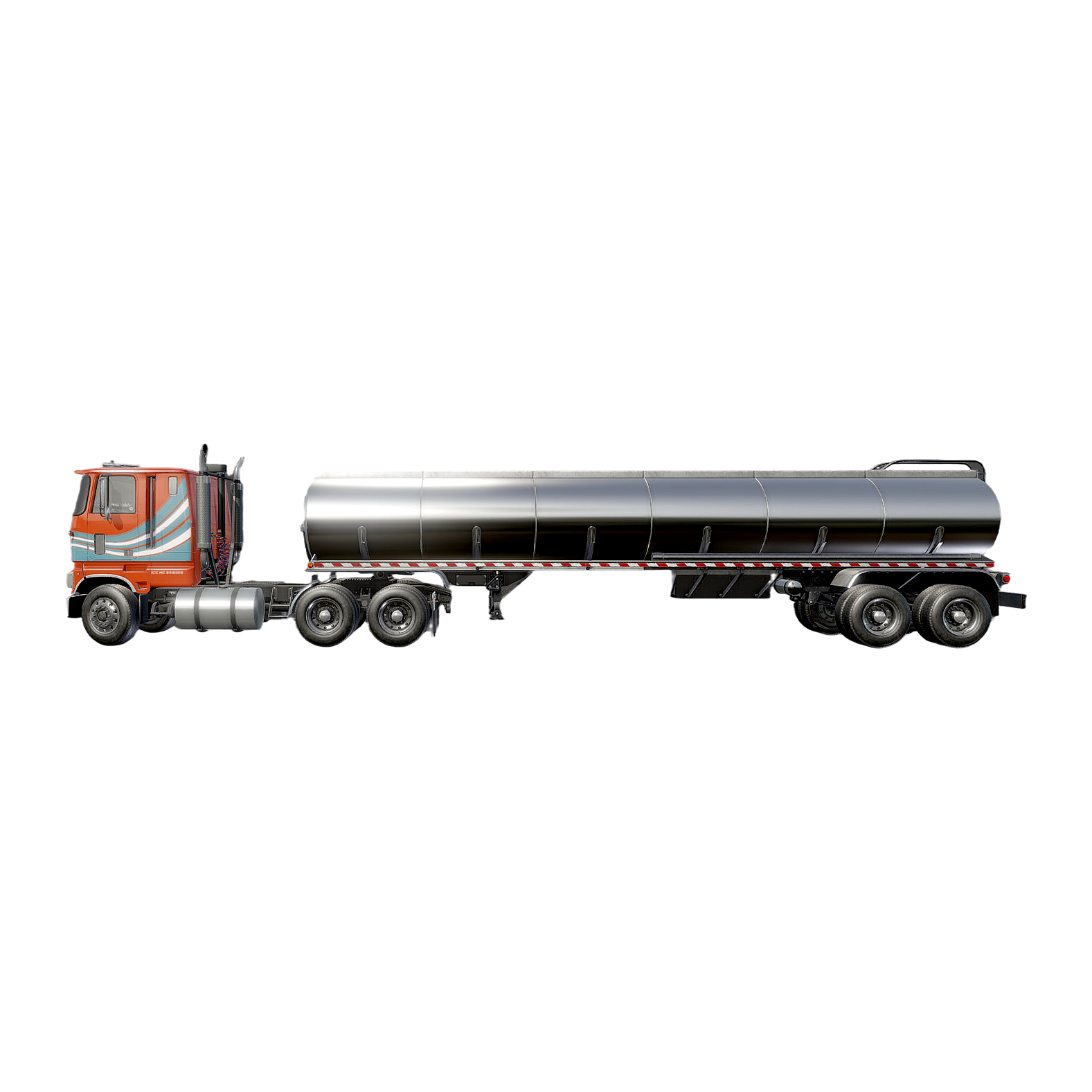 Industrial flat-head tank semi-trailer