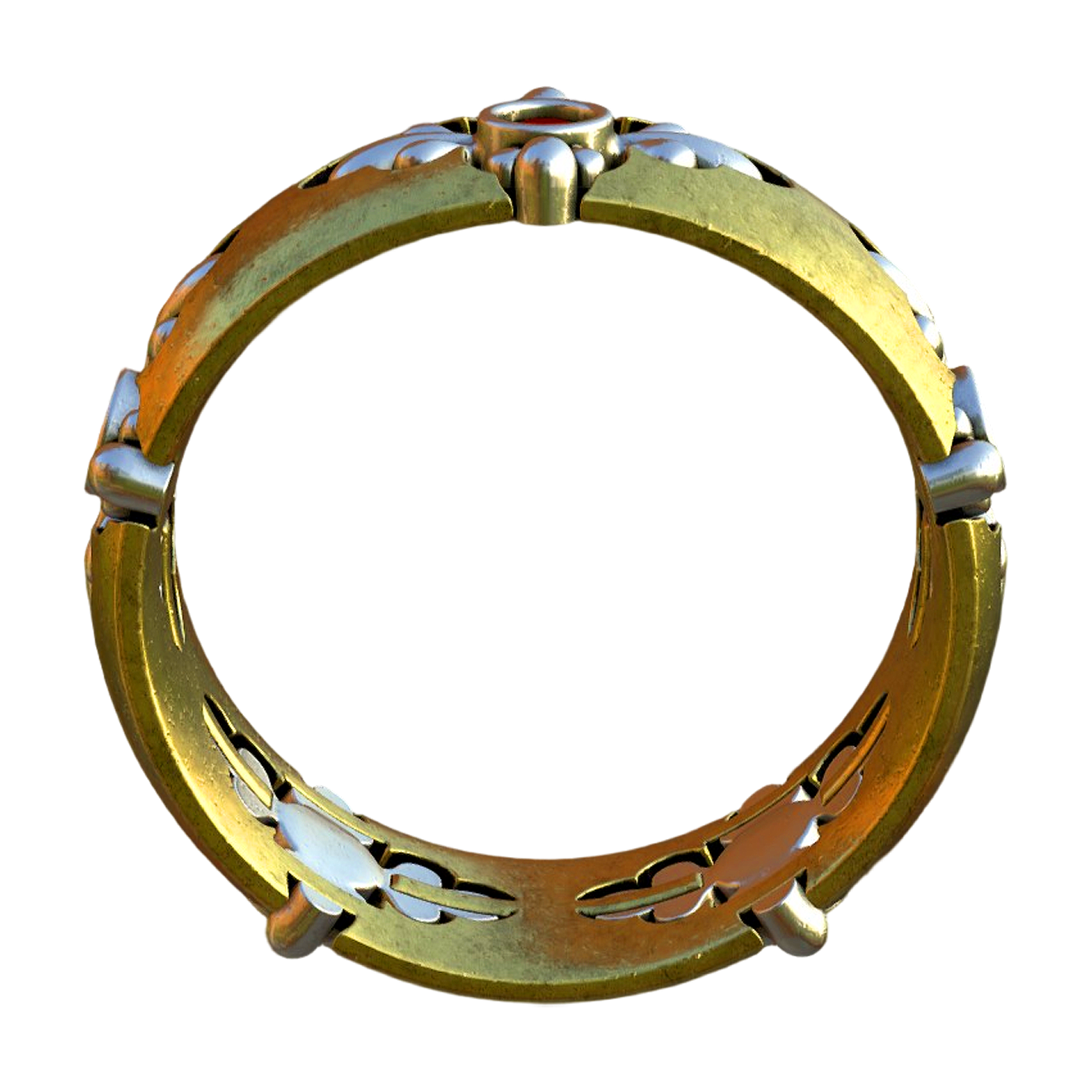 Silver Plated Gold Ring