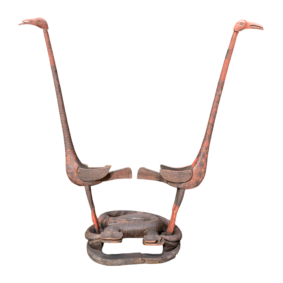 Crane and Snake