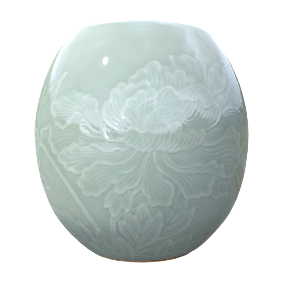 Peony pattern water container