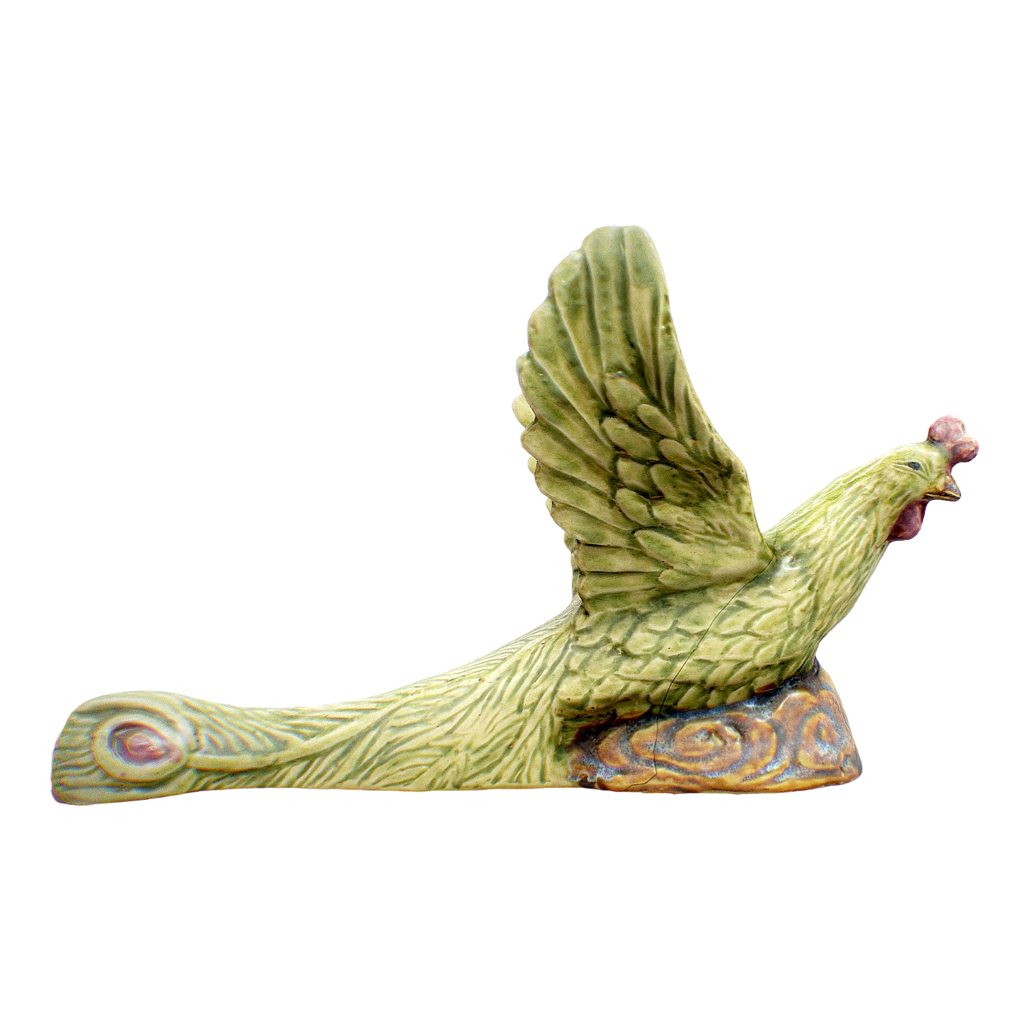 Chinese copper official kiln pottery cock