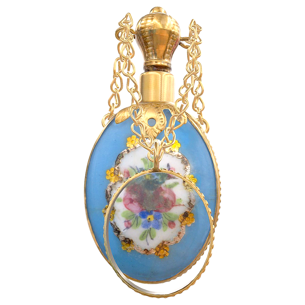Nineteenth century collection chain perfume bottle