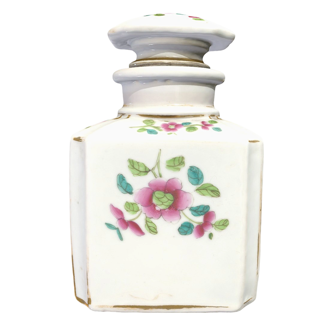 19th century collection square bottle porcelain perfume bottle