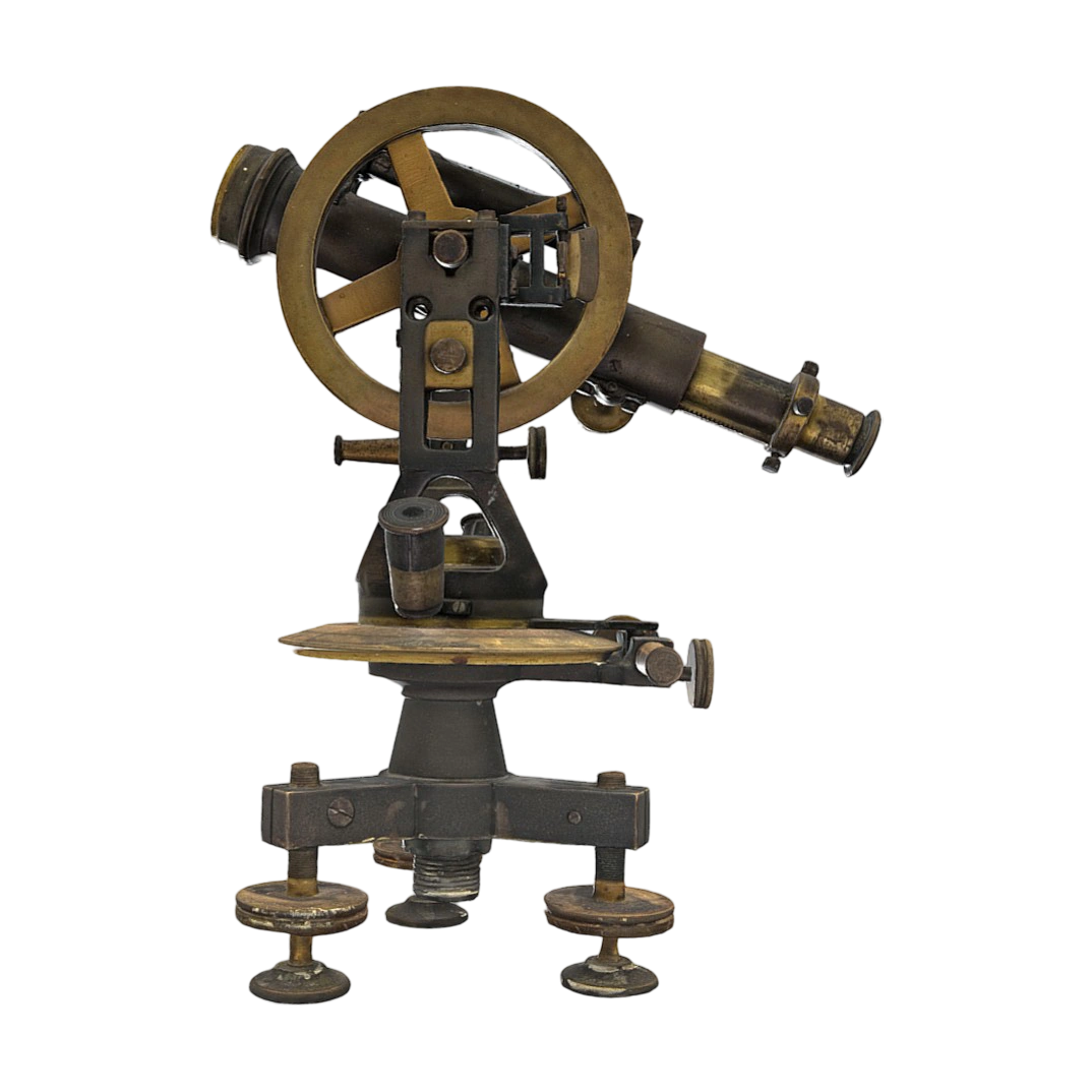 19th century instrument portable travel theodolite