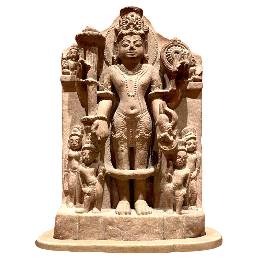 Hindu Cultural Heritage Vishnu God and Servant