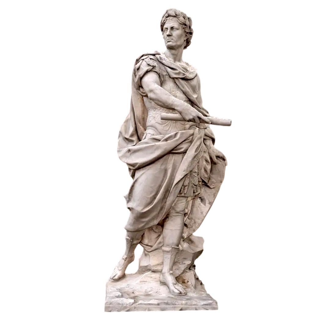 France Paris Tuilere Garden statue Julius Caesar statue