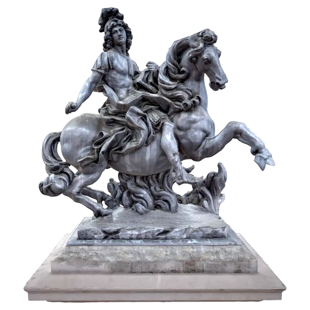 French 17th century statue King Louis XIV of France