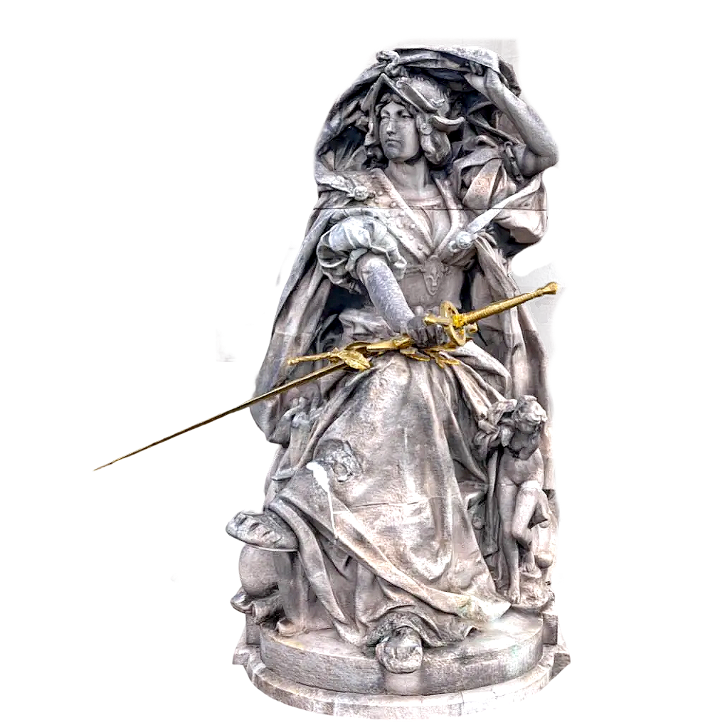 France Alexander III bridge statue "Renaissance France"