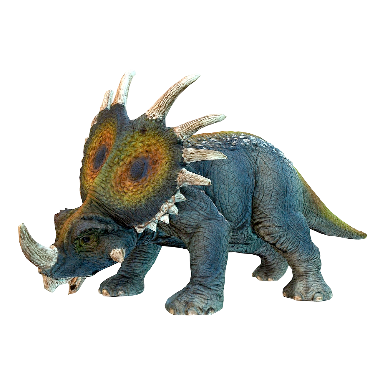 Children's toy spiny shield hornosaurus