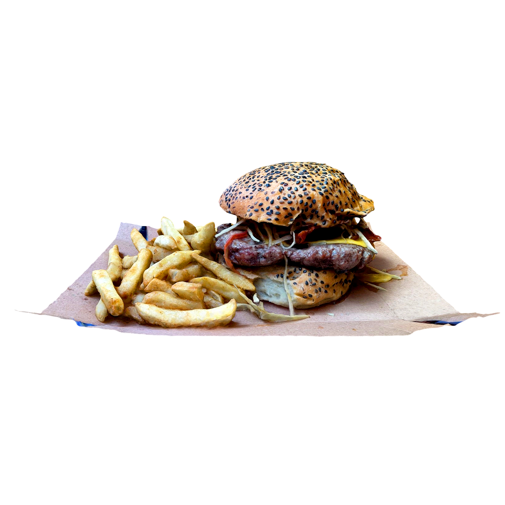 Fries Cheeseburger