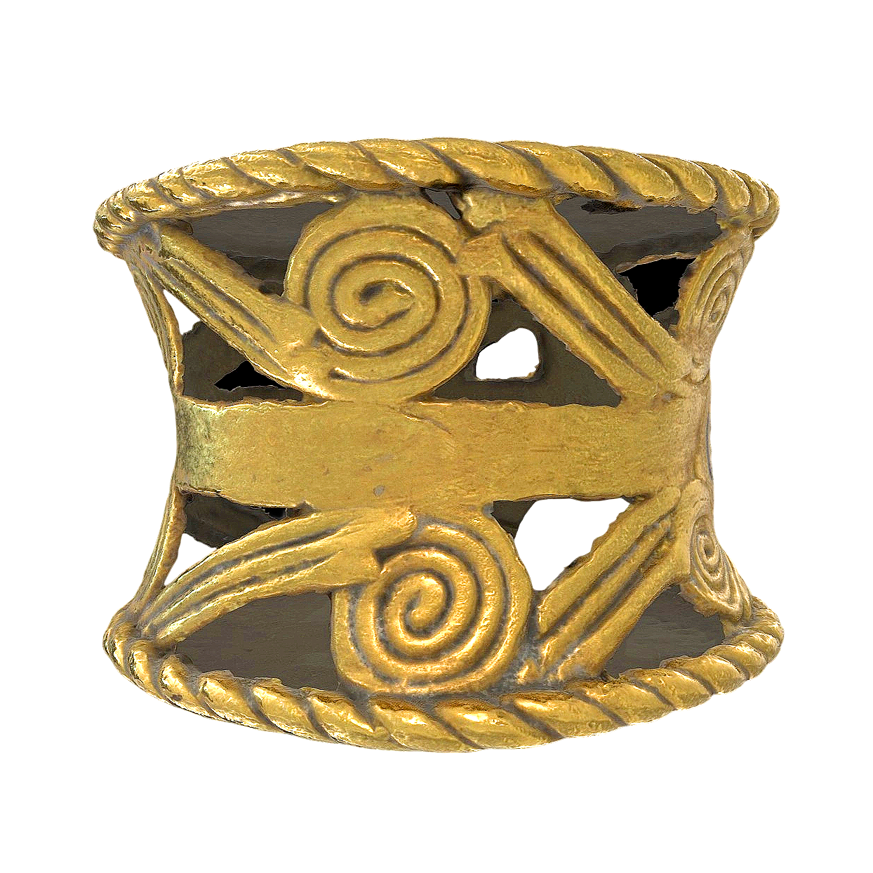 Golden Earrings of Kimbaya Civilization