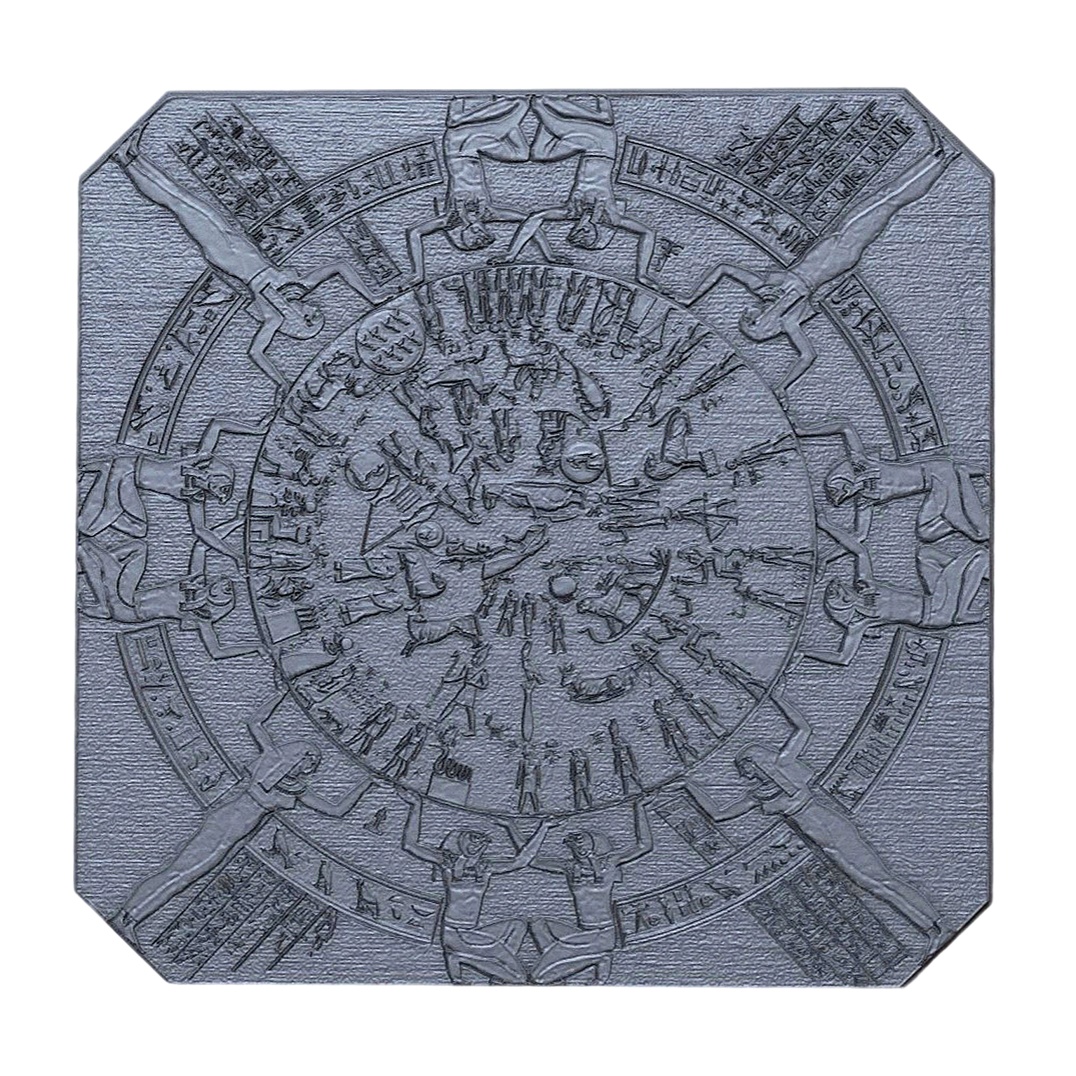 Dendra Zodiac relief (3D printable)
