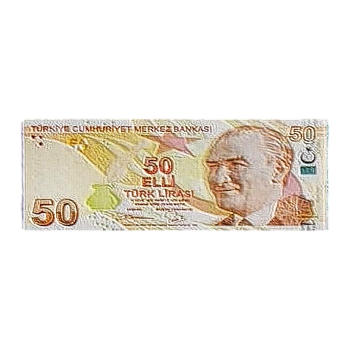 New Turkish Lira Fifty Face Value