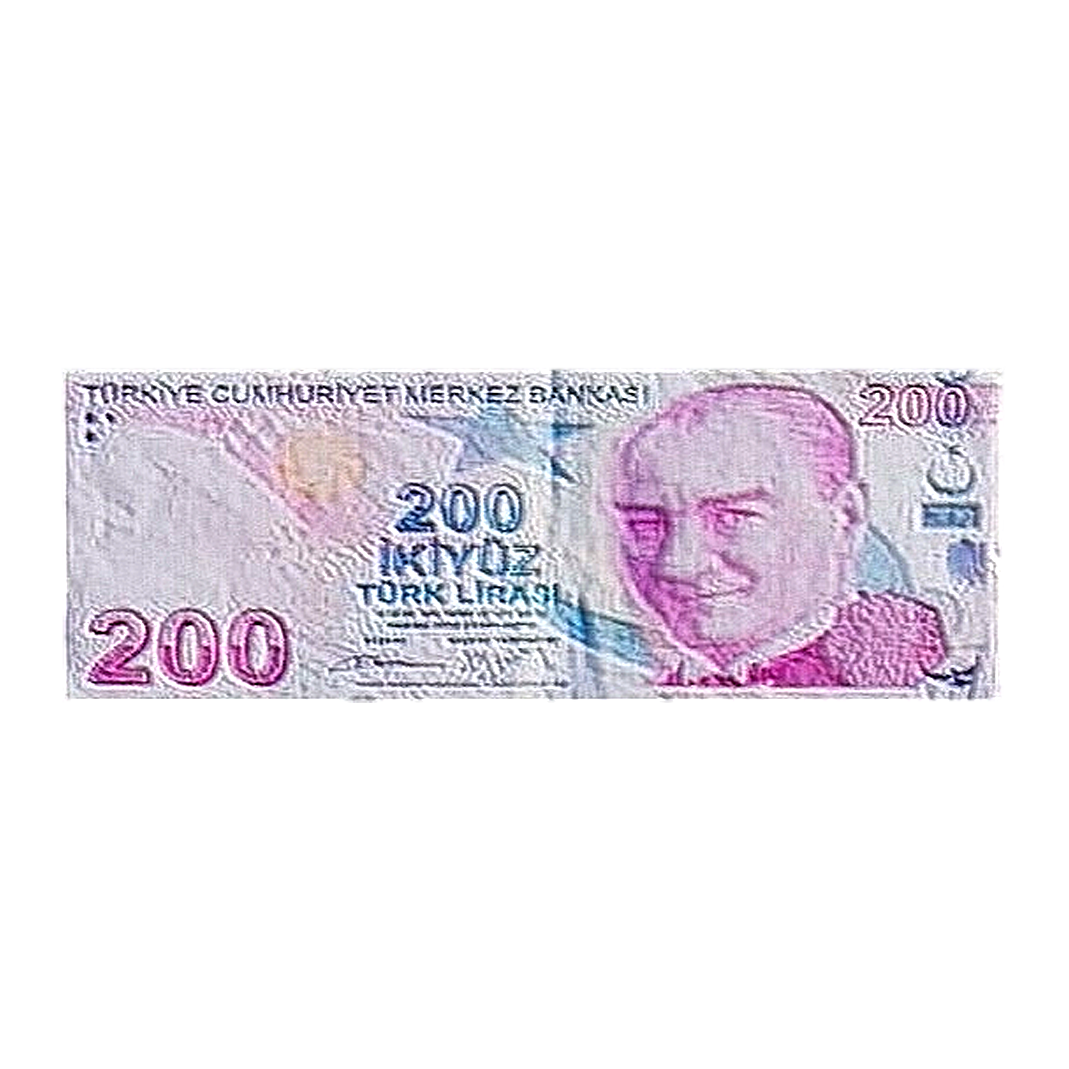 New Turkish Lira Two Hundred Face Value