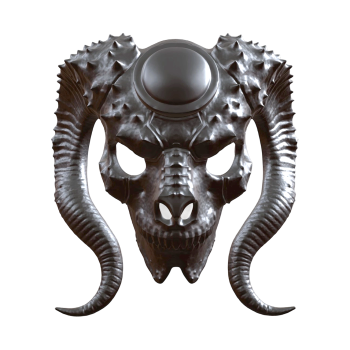 Demon Mask (supports 3D printing)