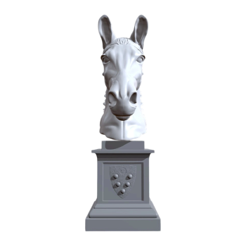 Horse head statue (support 3D printing)