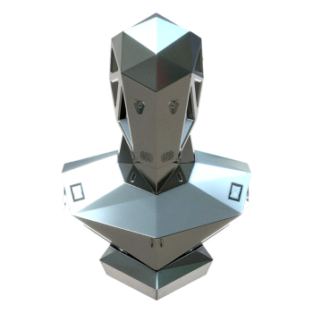 Metal Ixion abstract decoration (support 3D printing)