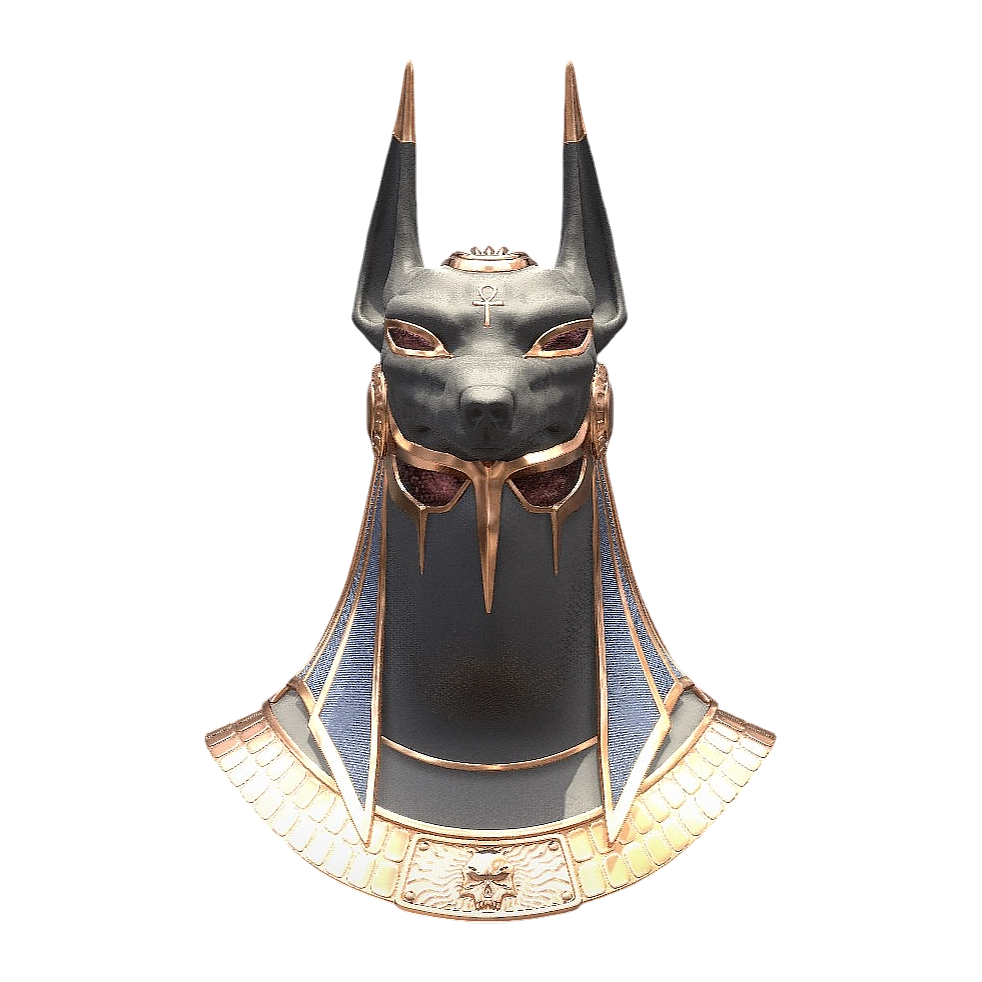 Anubis bust (supports 3D printing)