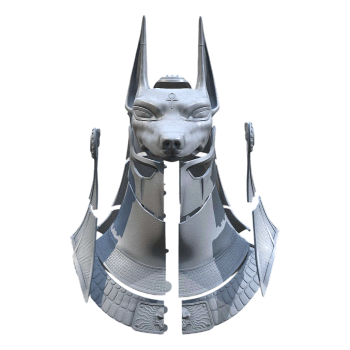 Anubis bust (support 3D printing, can be assembled model)