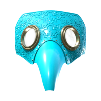 Blue crow mask (support 3D printing)
