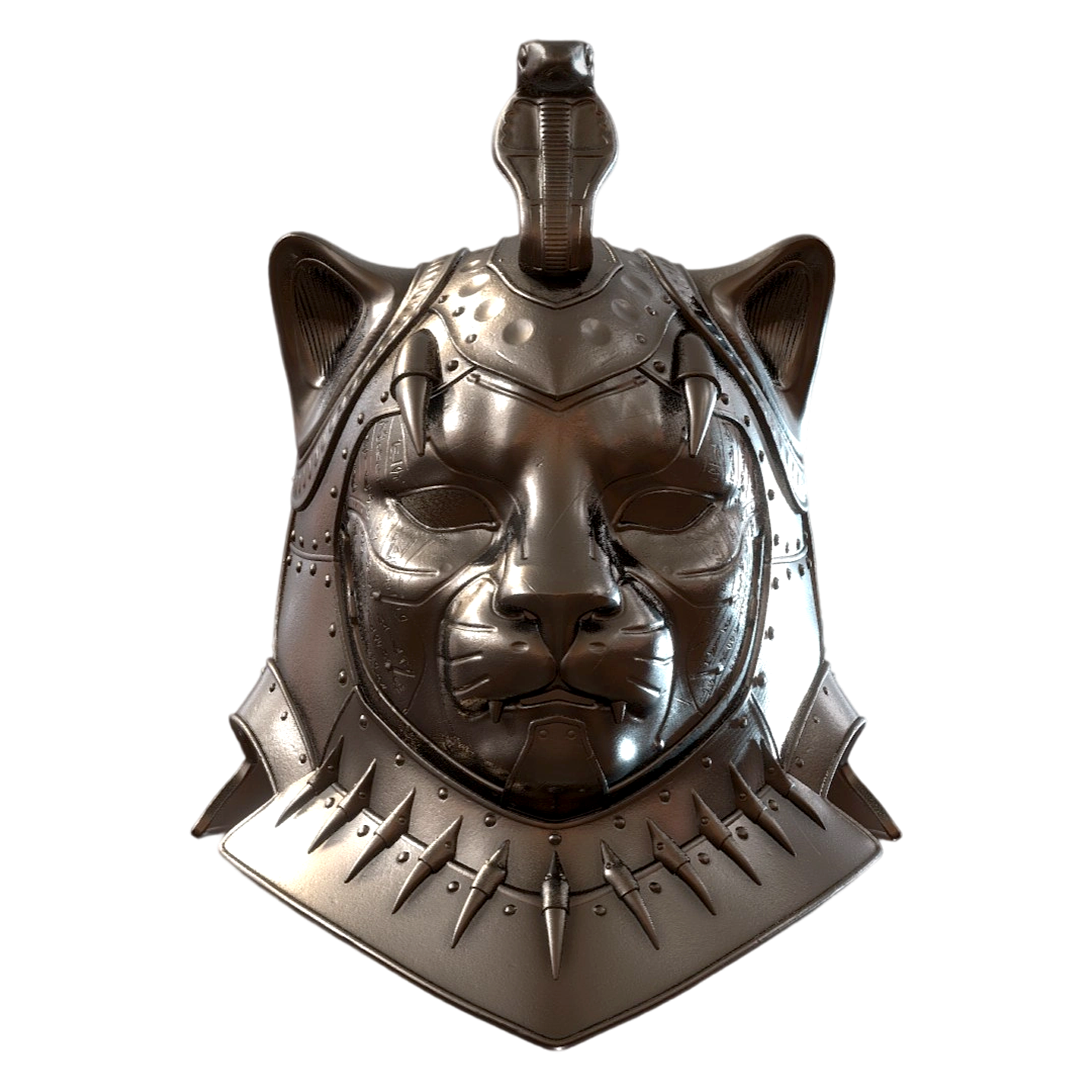 Ancient Egyptian Sehmet Helmet (supports 3D printing)