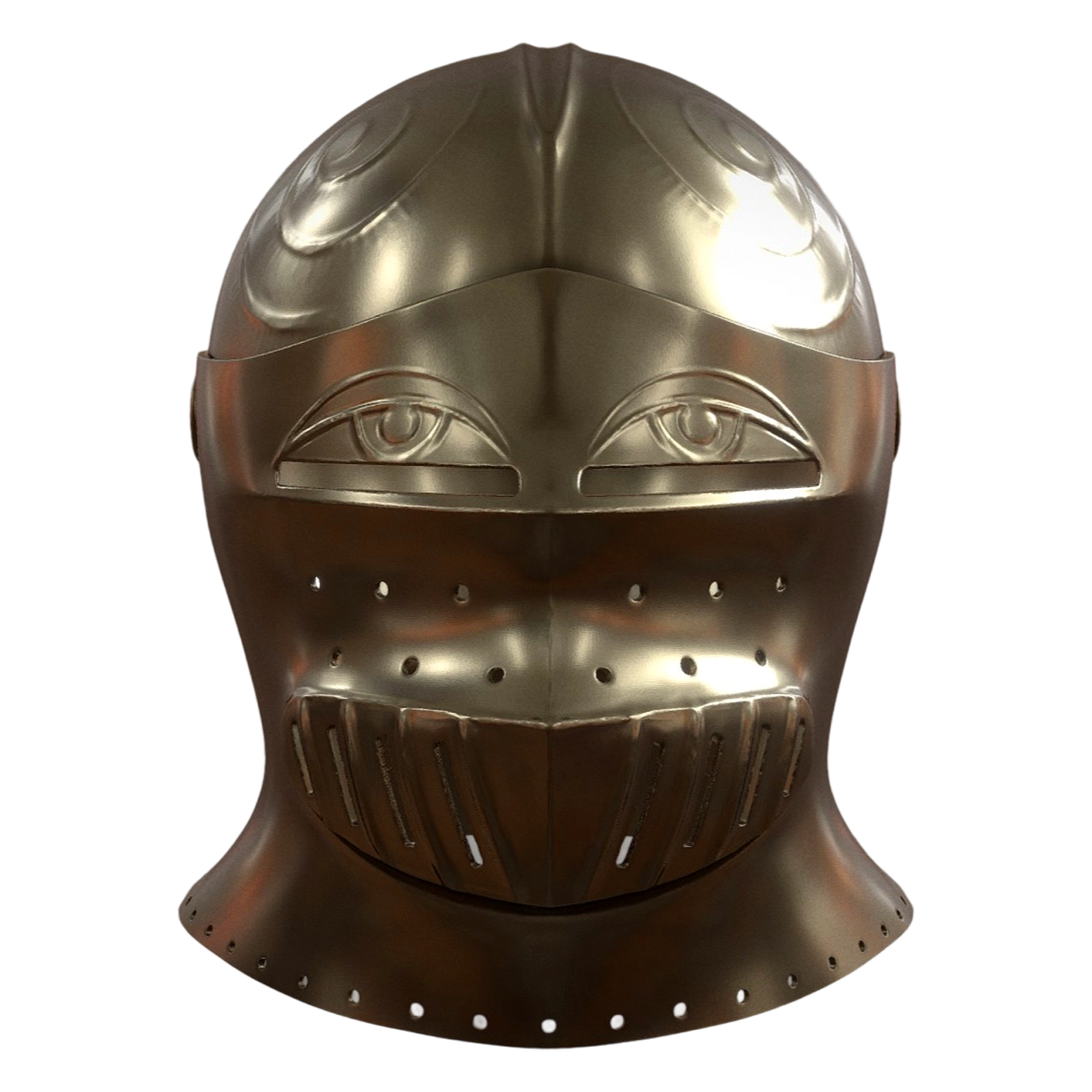 Bavarian warrior helmet (supports 3D printing)