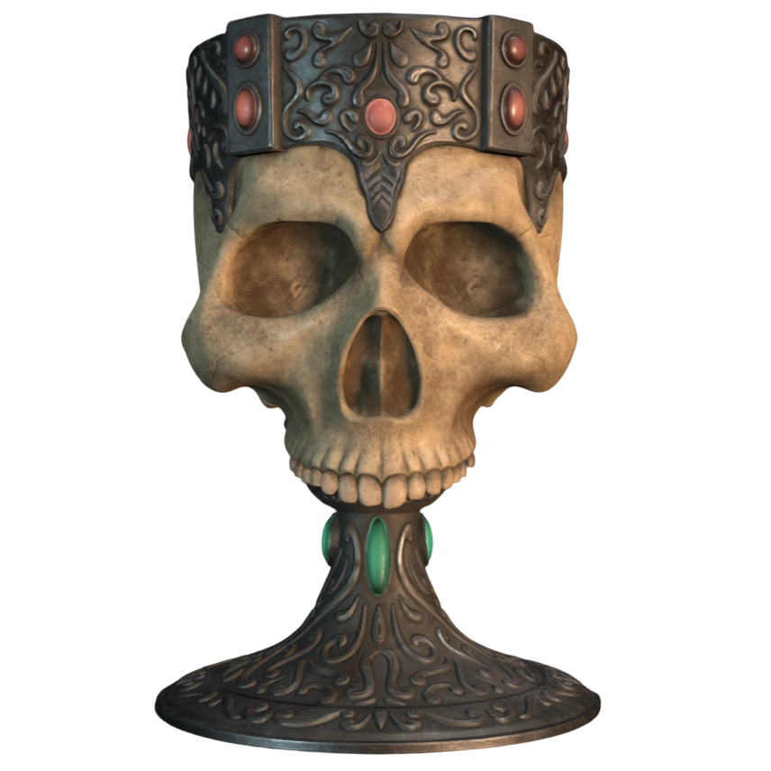 "Dark Souls 3" Overlord Warnier Skull Wine Glass