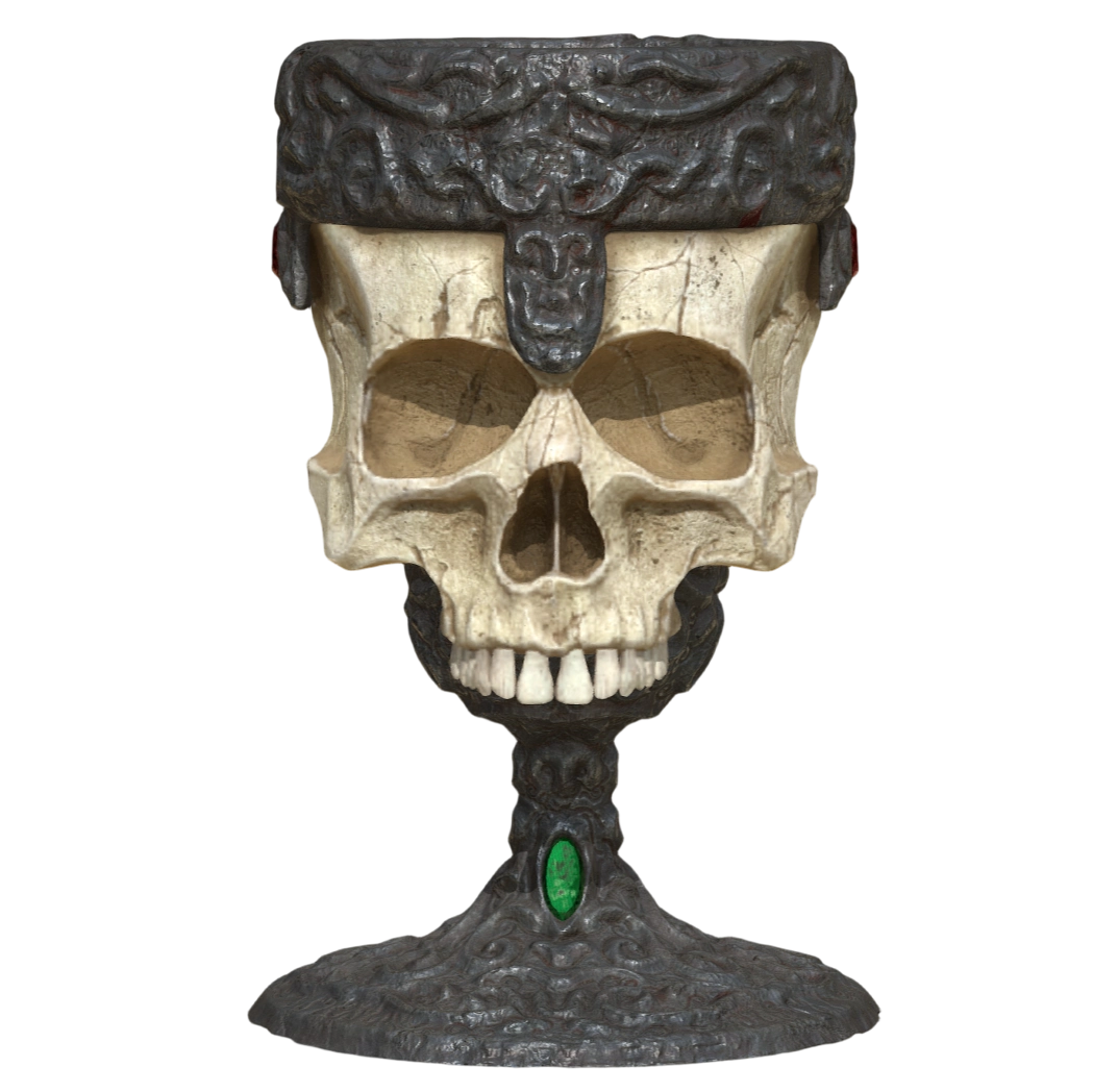 "Soul of Darkness 3" Overlord Warnier Skull Wine Glass (Simulation Reduction)