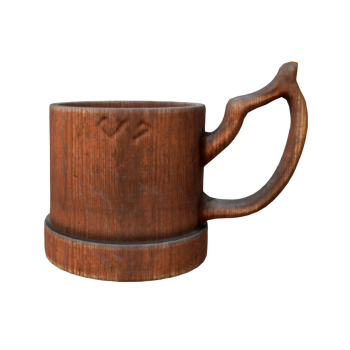 Pirate Bar Vintage Wooden Wine Glass