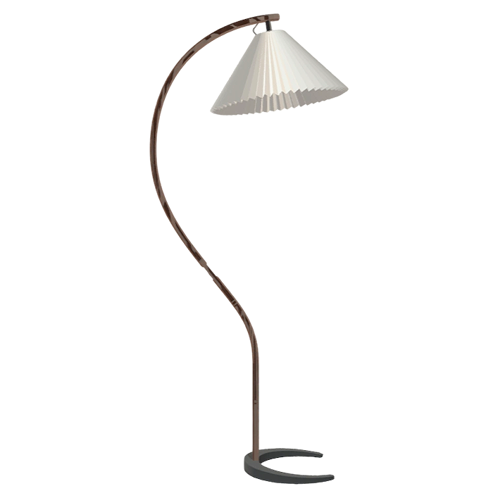 European-style minimalist wood floor lamp