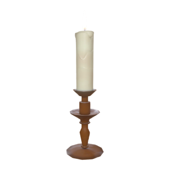 Lit Candle (3D animated model)