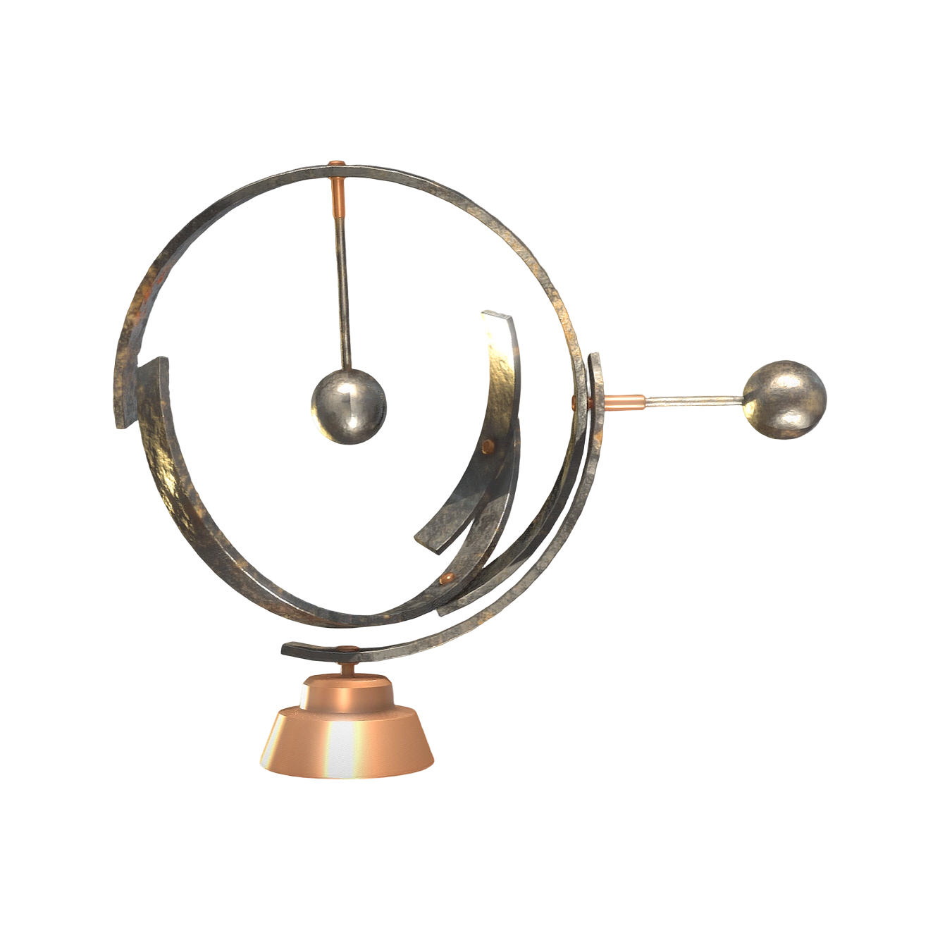 Celestial pendulum jewelry (3D action model)