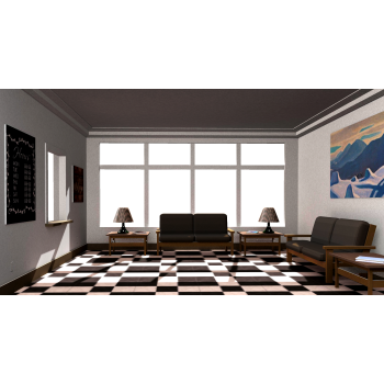 Waiting room with baking texture
