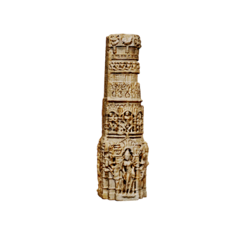 Indian marble temple column