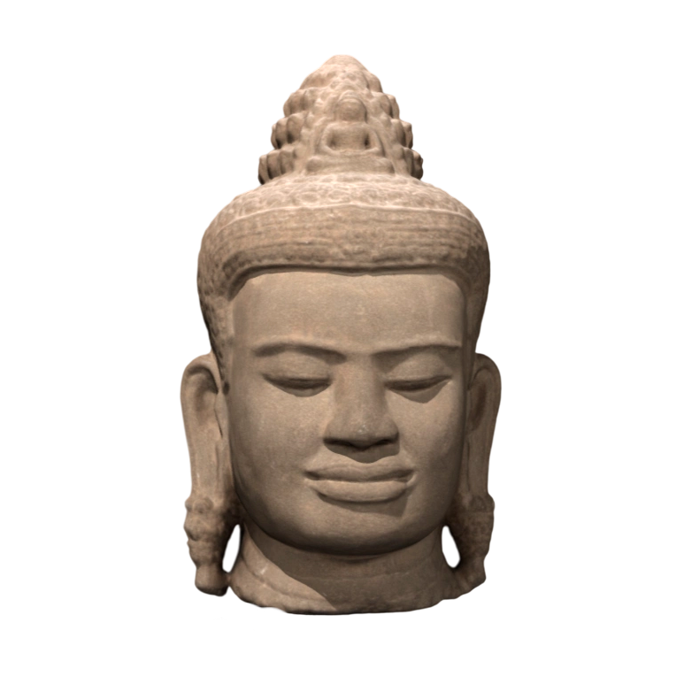 12th Century Stone Guanyin Head