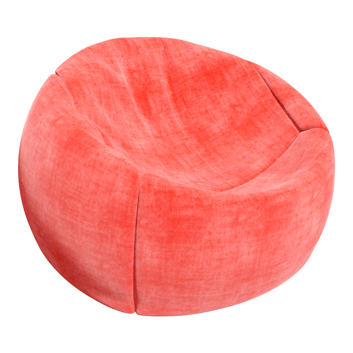 Fabric Lazy Sofa Red Bean Bag