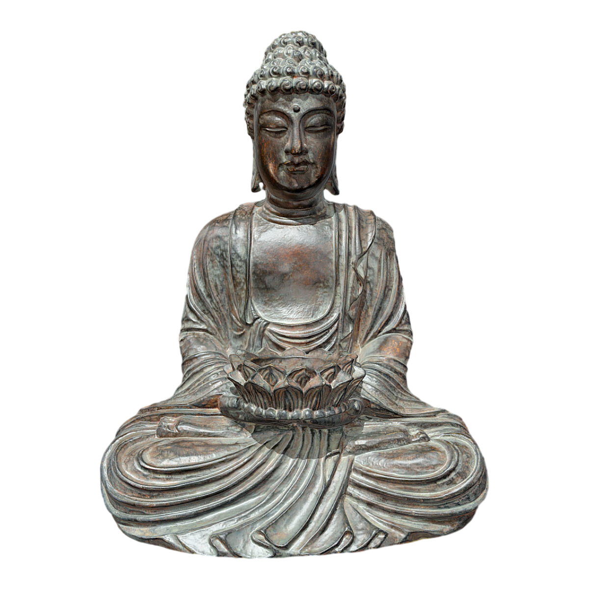 Zen Sitting Buddha Tathagata Buddha Ornaments Ancient Copper Buddha Crafts