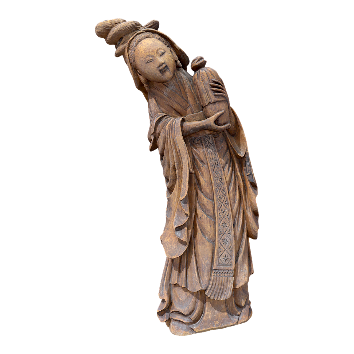 A wood carving of the Qing Dynasty