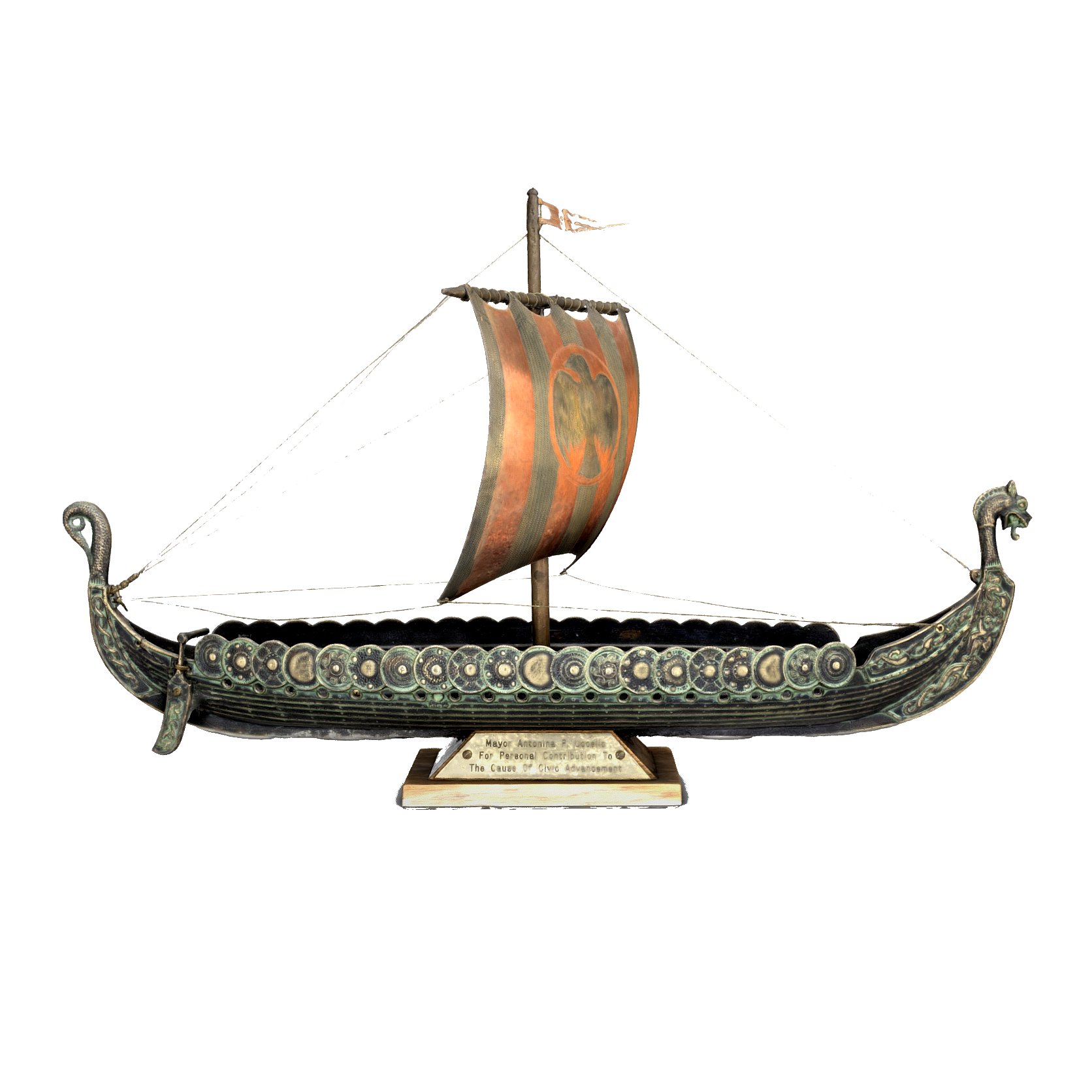 Viking ship ornaments