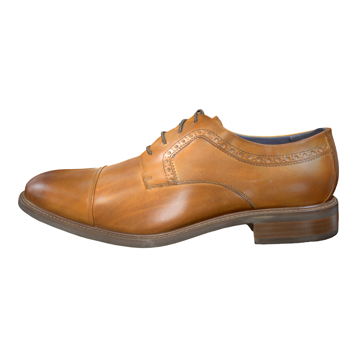 British Style Men's Casual Leather Shoes Round-toe Lace-up Business Shoes