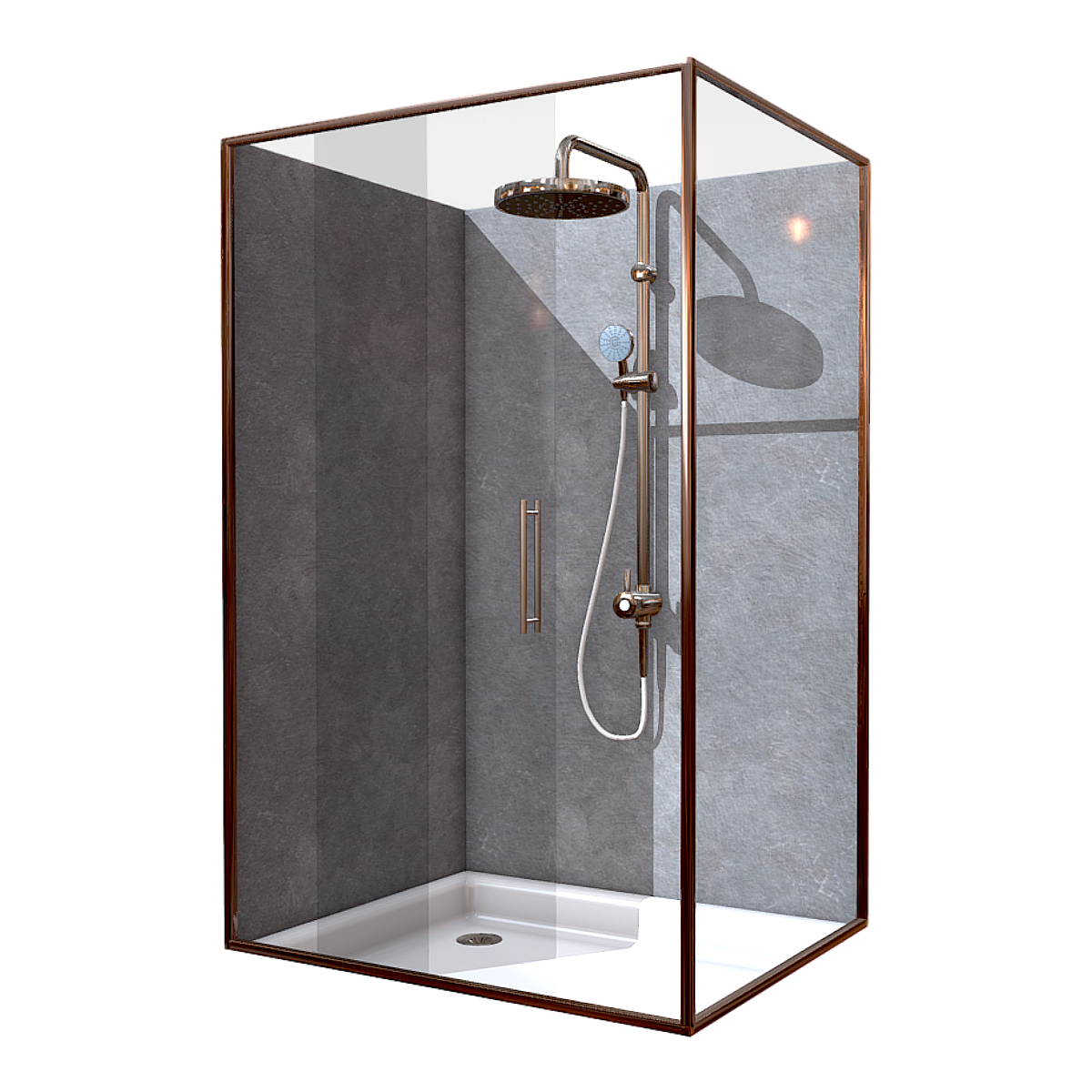 Glass shower room