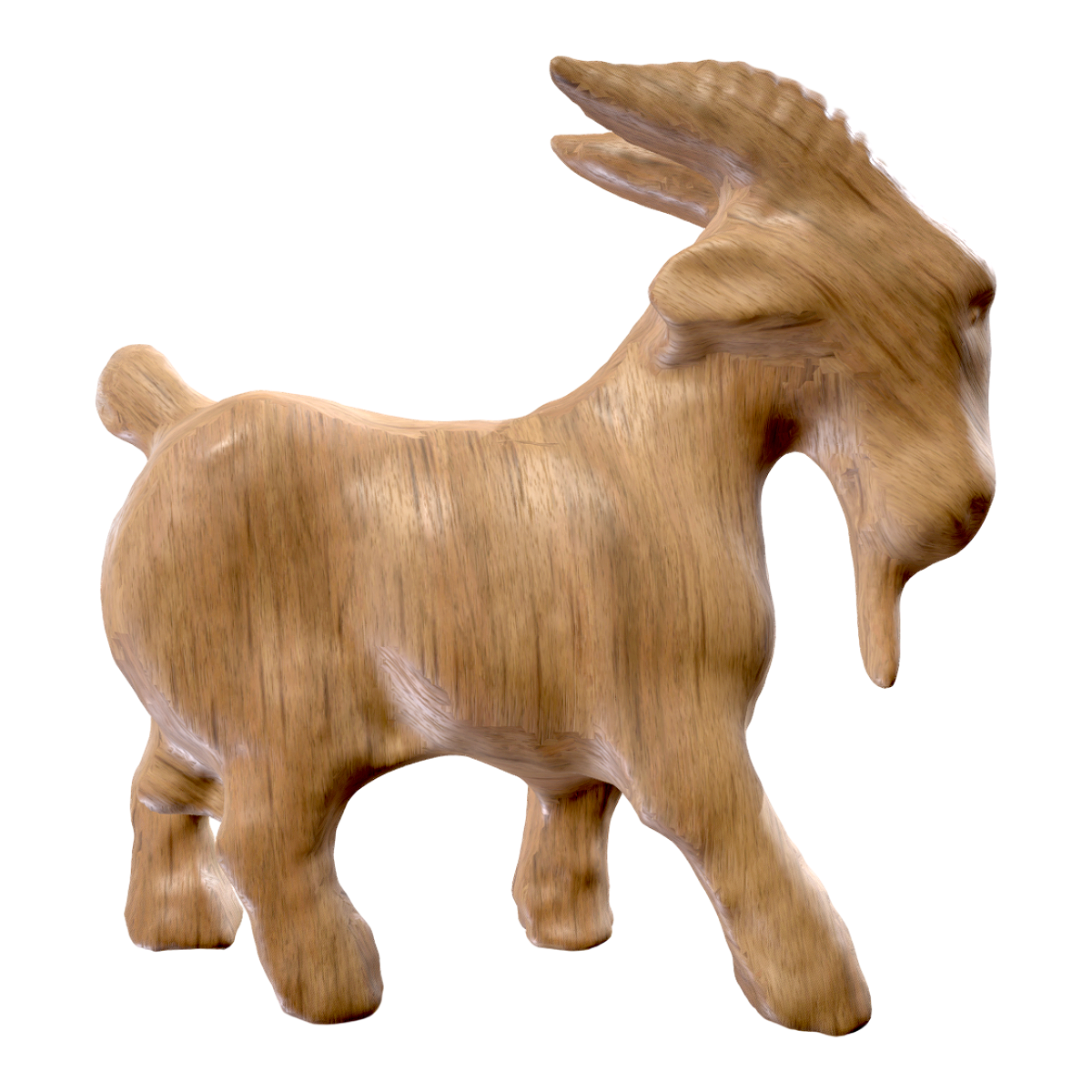 Wooden male goat