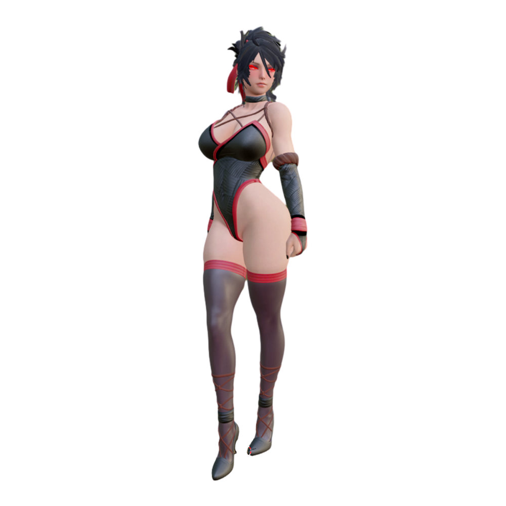 I don't know the 3D model of the female game character in Huowu