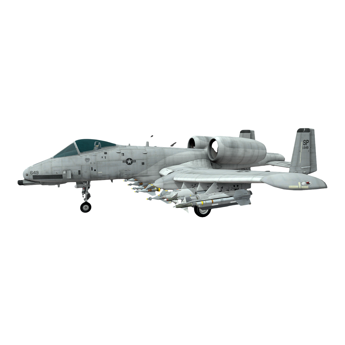 A-10 Thunderbolt Attack Aircraft (Nickname: Thunderbolt II)