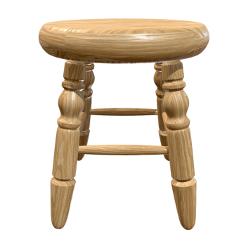 Kitchen round solid wood stool