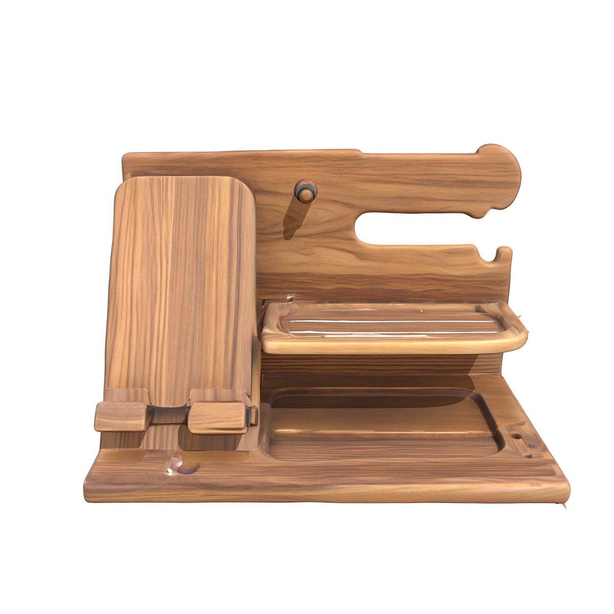 Wooden mobile phone stand storage rack
